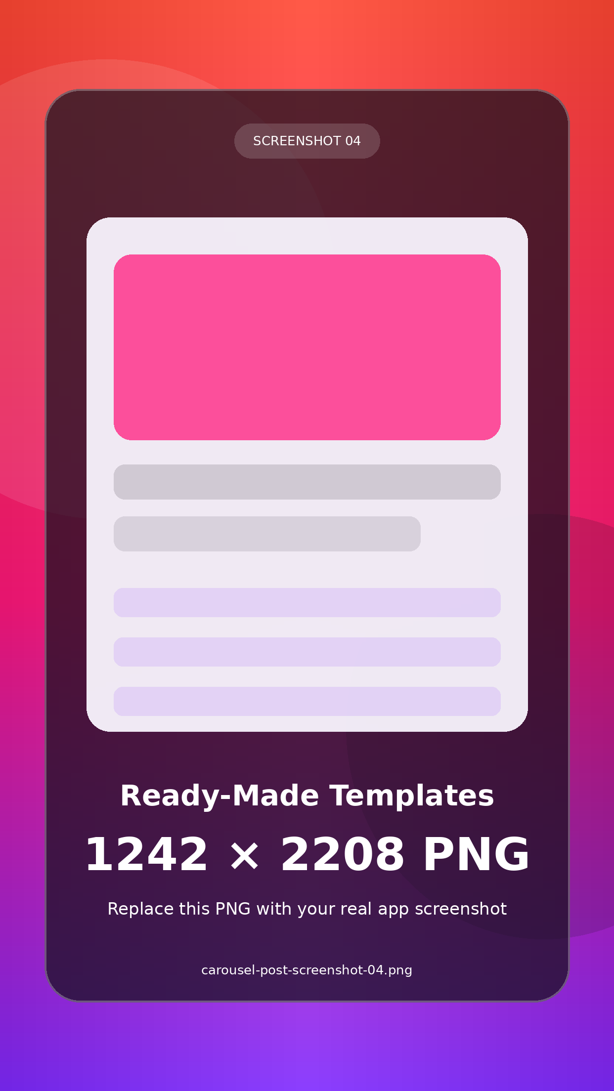 Carousel Post ready-made templates for travel stories, invitations, business posts, and photo dumps